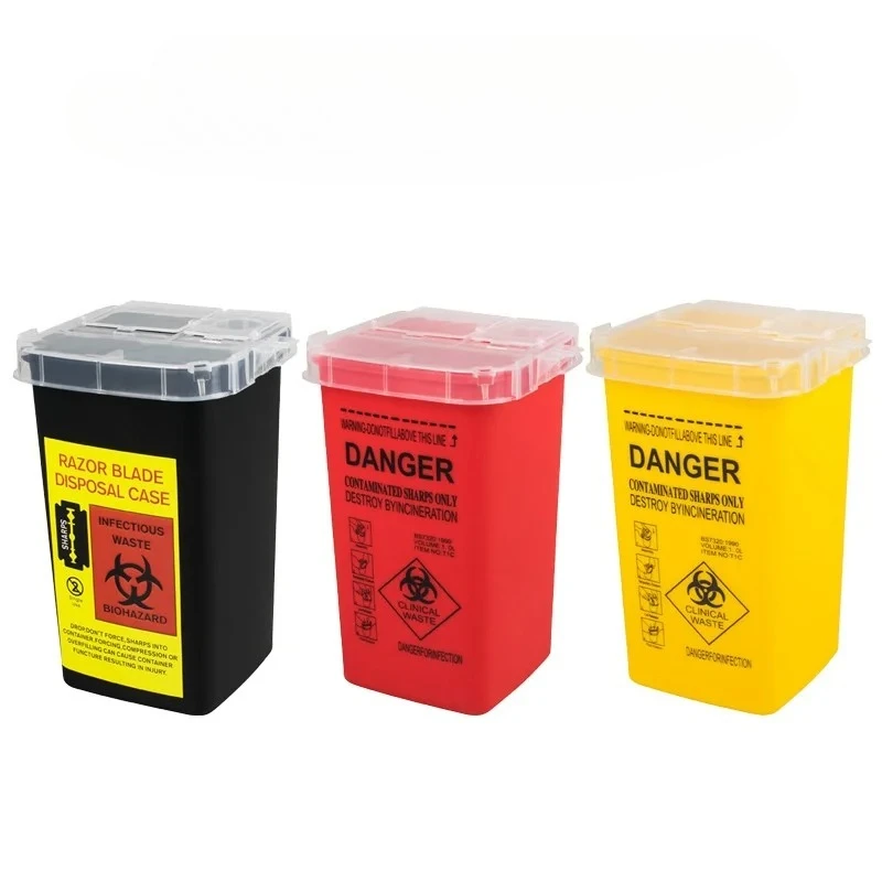 Tattoo Sharp Container Sharps Waste Bin Large Capacity Professional Tattoo Supplies Disposal Container Tattoo Needle Waste Box