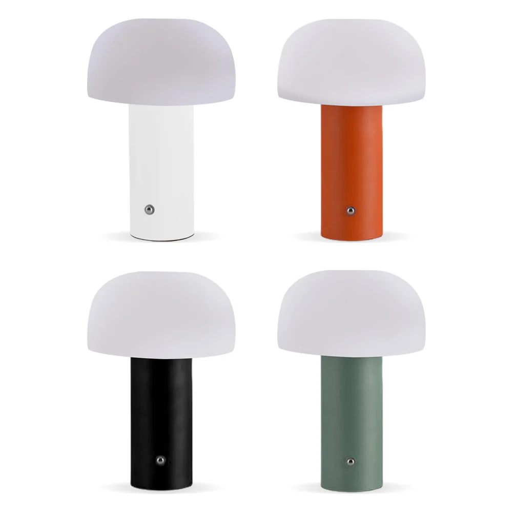led-キノコテーブルランプコードレステーブルランプ-usb-充電式タッチランプデスクランプ-3-色無段階調光可能な睡眠ナイトランプ