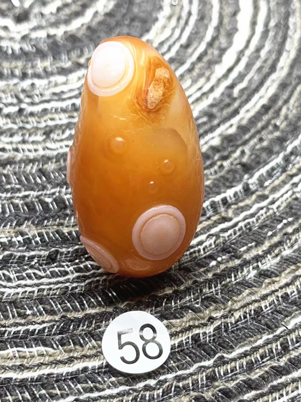 Natural Agate Alxa Gobi Eye Mineral Specimen, Energy Crystal, Chakra Reiki Healing A4 - view 2