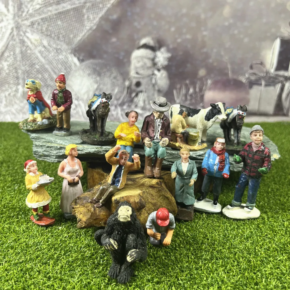 Craft Decor Desktop Figurines Miniatures Sand Table Ornaments Halloween Christmas Art Gifts