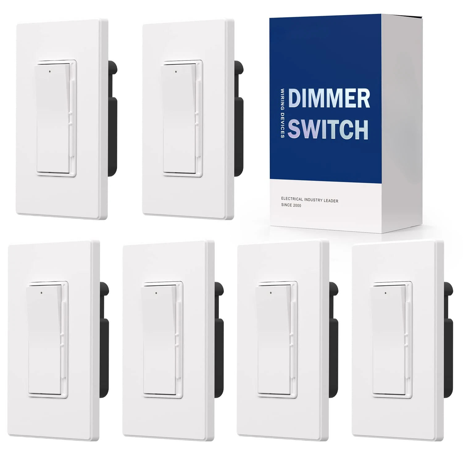 Digital Dimmer Light Switch for 300W Dimmable LED/CFL Lights and 600W Incandescent/Halogen, Single Pole/3-Way LED Slide D