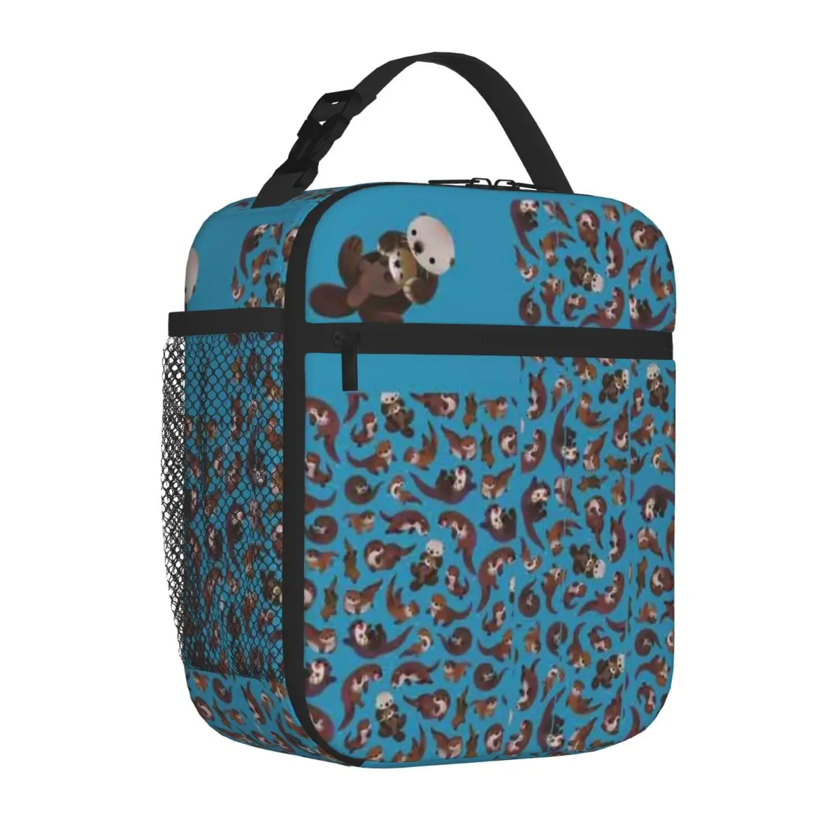 Bestselling Otter Preppy Foldable Lunch Bag Homeschool Dining Thermal Lunch Bag