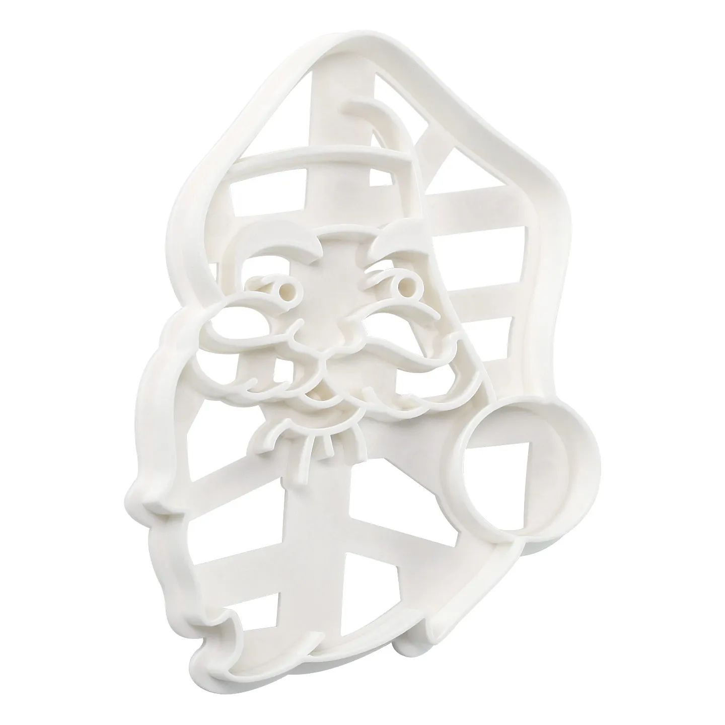 4 Buah Cetakan Kue Natal Bentuk Santa Claus, Manusia Salju, Bola Kristal, Pohon Natal untuk Dekorasi Natal