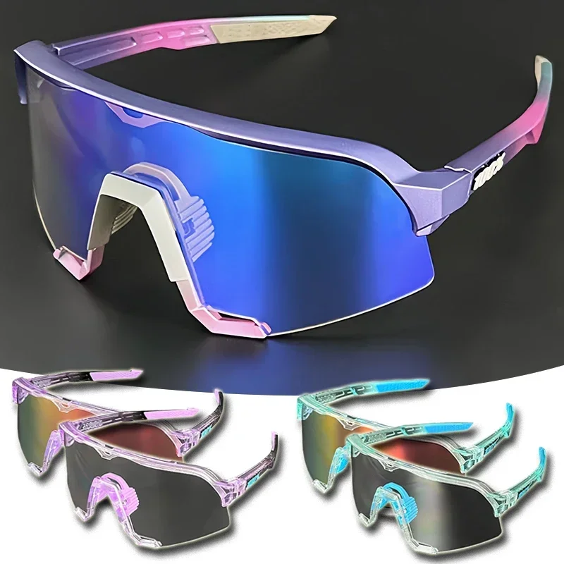 

100 2-color Color Polarized Sunglasses with Colored Lenses, High-quality Outdoor Leisure Sports Mountain Cycling Fashion Goggles