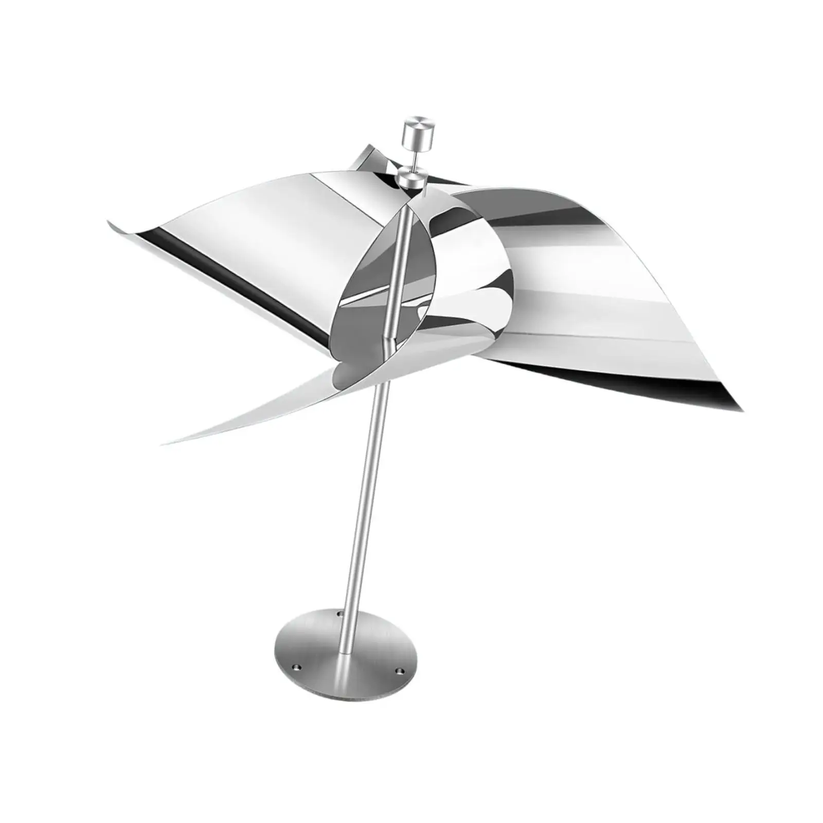 

2x Bird Repellent Birds Will Leave Stainless Steel Scare Birds Away Bird Scare Windmill for Patio Rooftop Outdoor Yard Pigeons