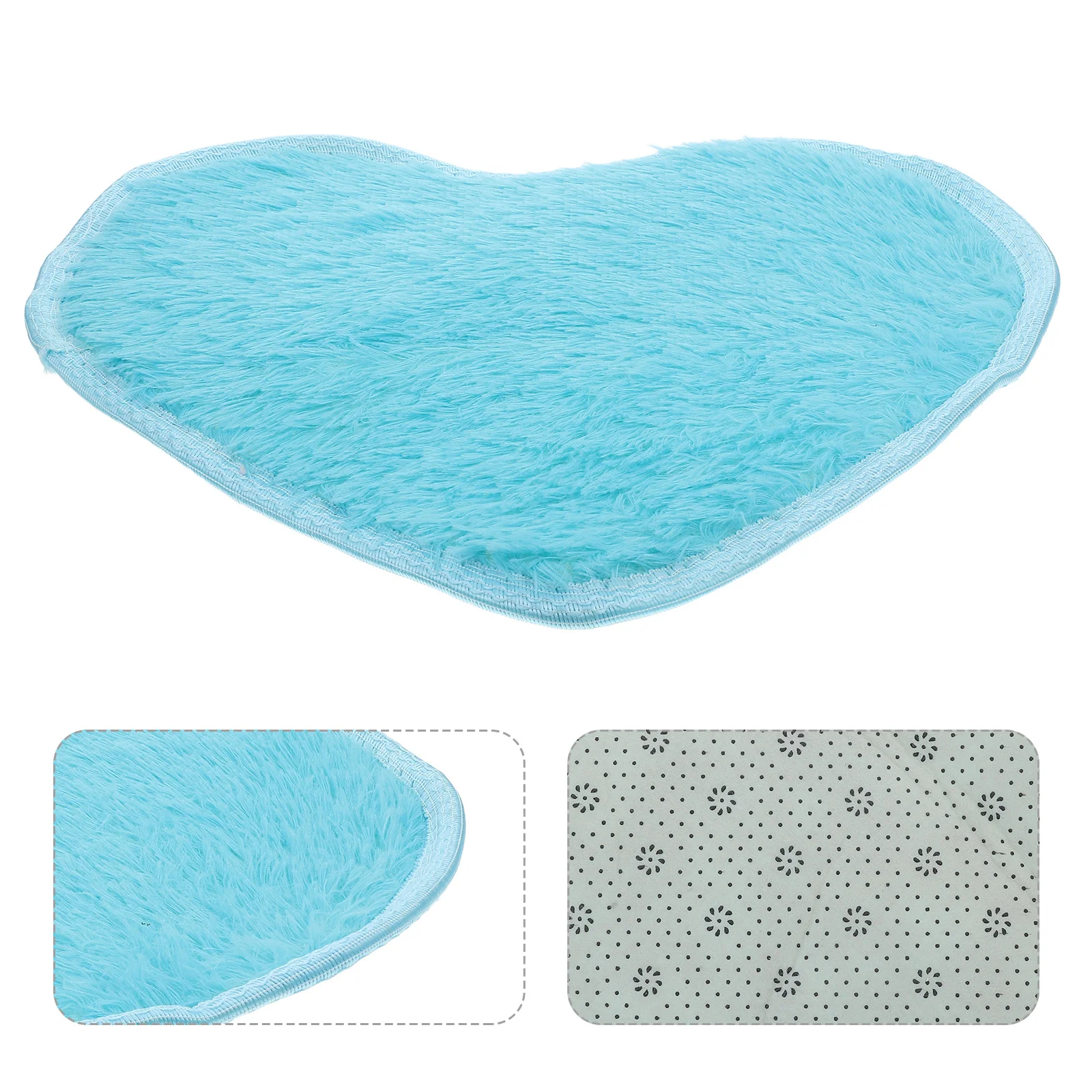 

Heart Shape 30X40Cm Soft Carpet For Floor Mat Bedroom Living Room Area Floor Carpet For Bedroom Rug Polyester Fabric Non-Slip