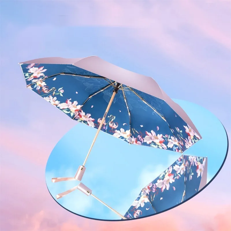 

Ttk 70% off Automatic Double-Layer Folding Sun Umbrella, Sun Protection and Rain Protection Dual-Use Umbrella