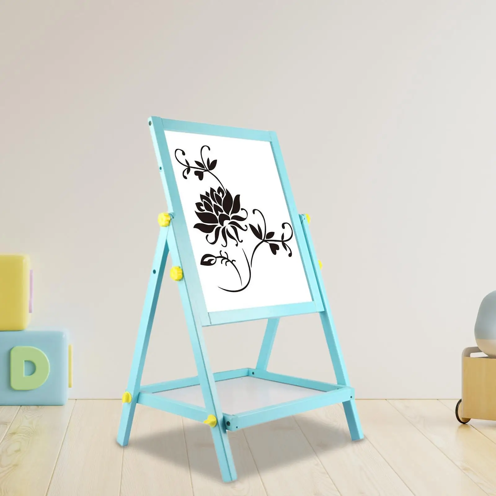 Art Easel Double Sided Whiteboard Chalkboard Drawing Board for Kids Children