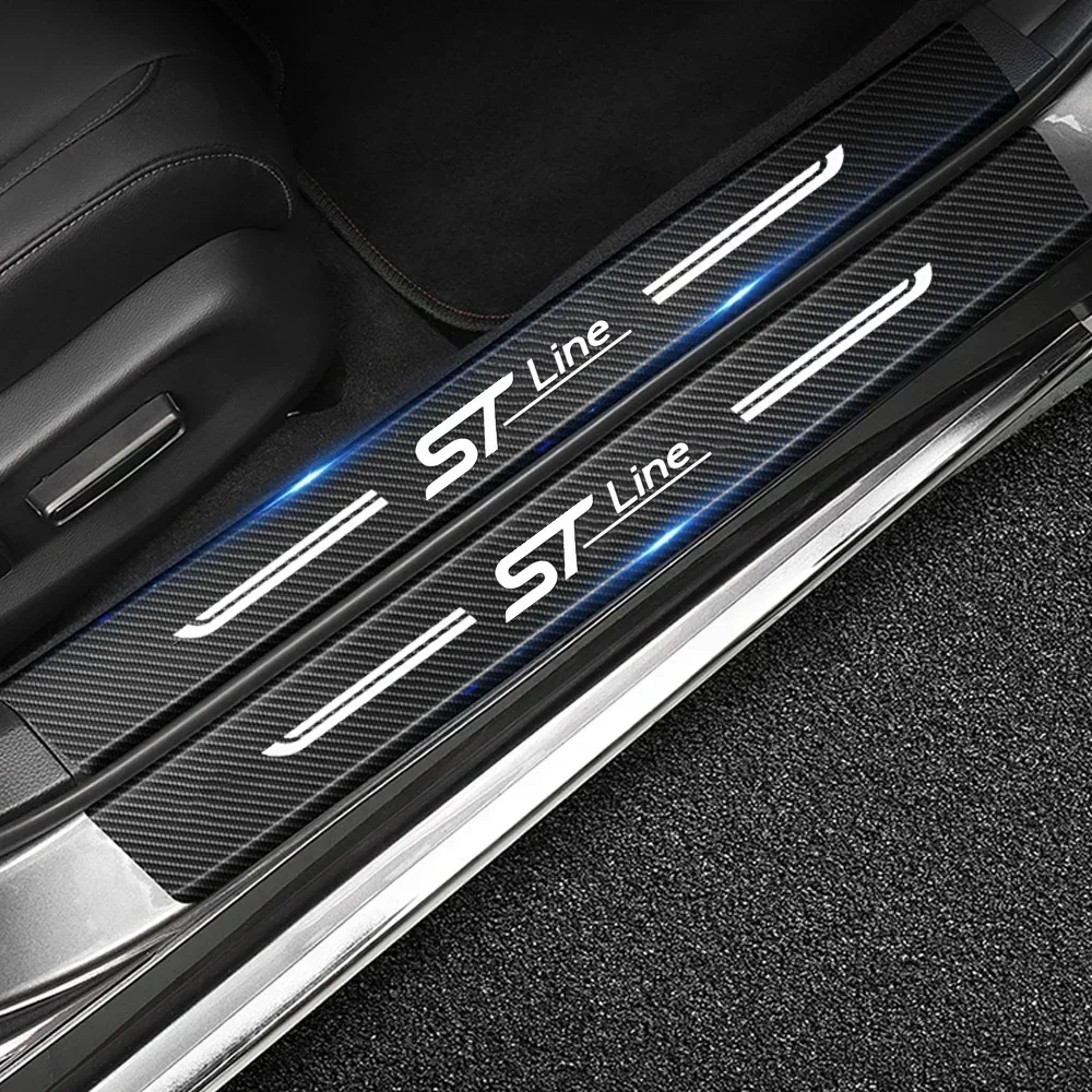 Значок для STLINE, наклейки на багажник автомобиля, задний бампер, наклейки на порог двери, защита от царапин, защитные полосы, аксессуары