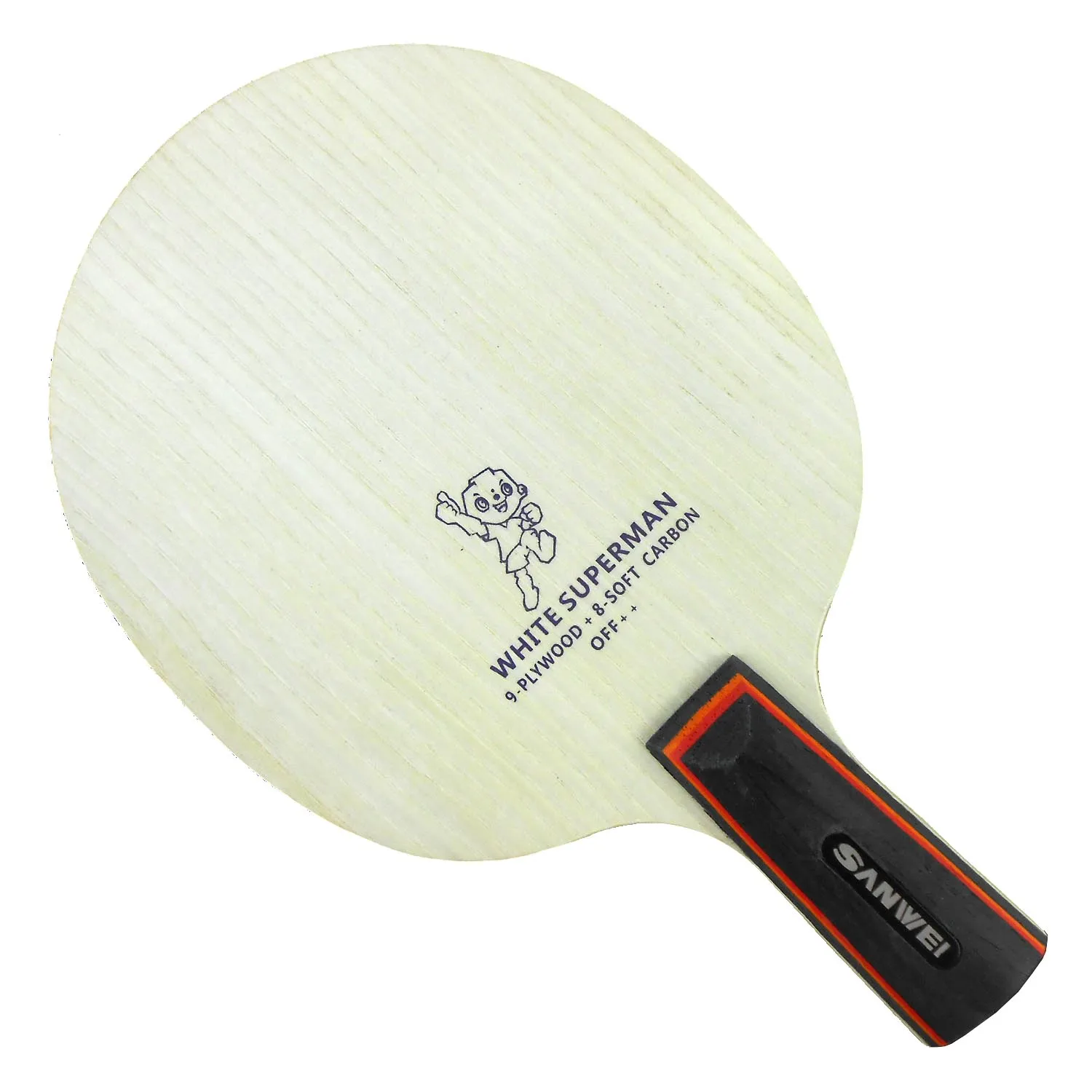 

Sanwei B2 White Superman (B 2, B-2) Soft-Carbon OFF++ Table Tennis Blade for PingPong Racket