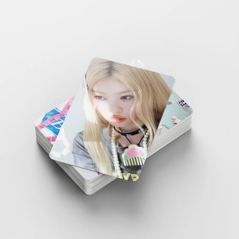 92A Girlgroup ILLIT Total Chain Neues Album BOMB Doppelseitige Promi-Fotokarten-Aufkleber Lomo-Karte – Detail 5