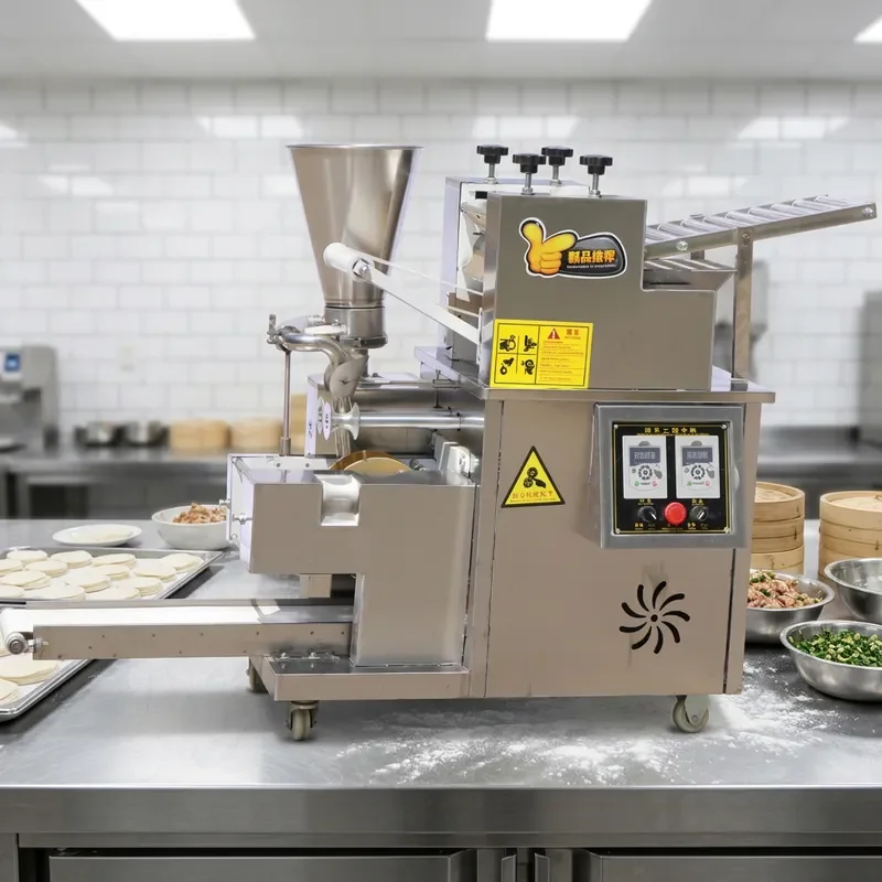 Electric Dumpling Making Machine Commercial Pie Maker Samosa Wrapper Folding Equipment Automatic Dough Pressing Device for