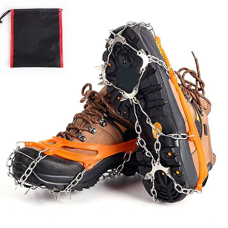 Outdoor Anti-Slip Shoe Covers, Mountaineering Crampons, 10-Tooth Ice, Snow, Ice, Snow