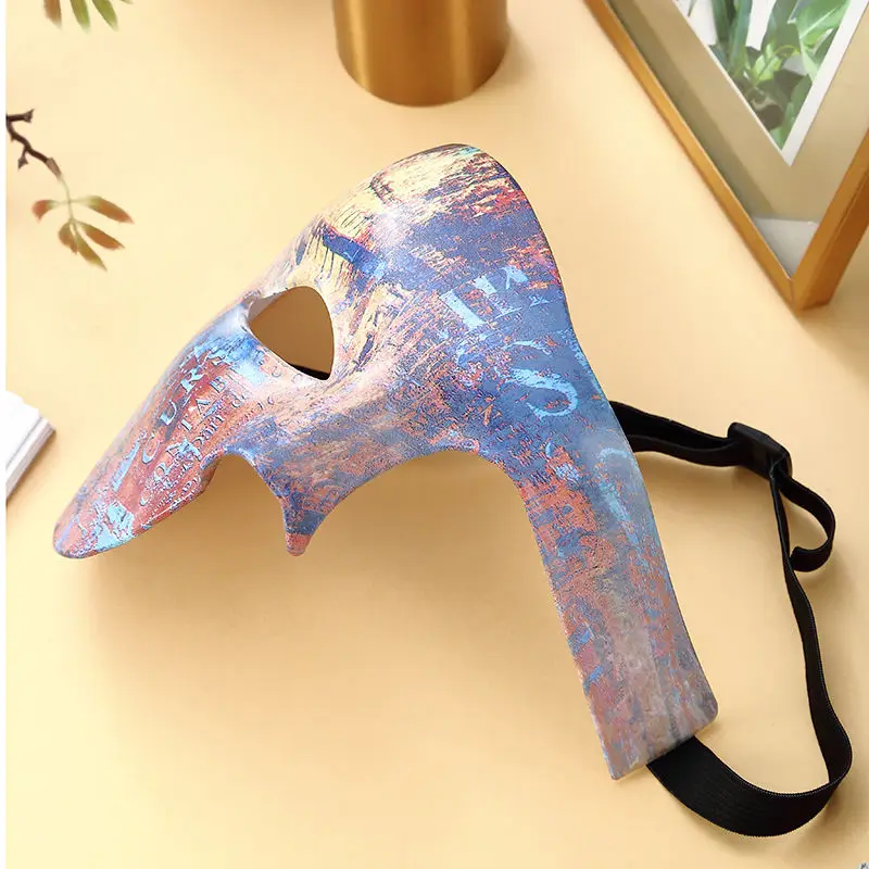 Halloween Carnival Easter Costume Party Masquerade Male Masquerade Half Face Adult Half-face Mysterious Opera Phantom Mask - view 2