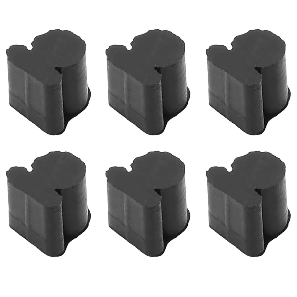 12PCS Durable 3.5mm Horn Piston Rubber Pad Black Silicone Noise Resistant Valve Pad Rotary Valve Rubber Pad For Trumpet