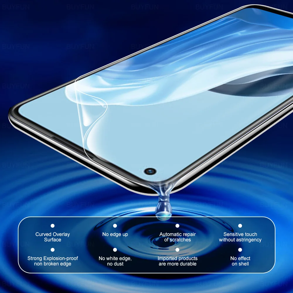 2PCS 9000D Hydrogel Soft Film For Oppo Reno7 5G 6.43" Screen Protector For Reno 7 CPH2371 Safety Protective Film Cover Not Glass