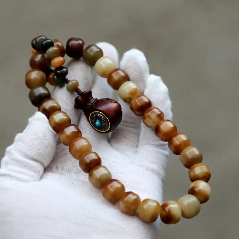 13Mm Coin Purse-Style Root , Handheld ; Tiger-Skin Burger Beads, Bodhi Seed Car Pendant