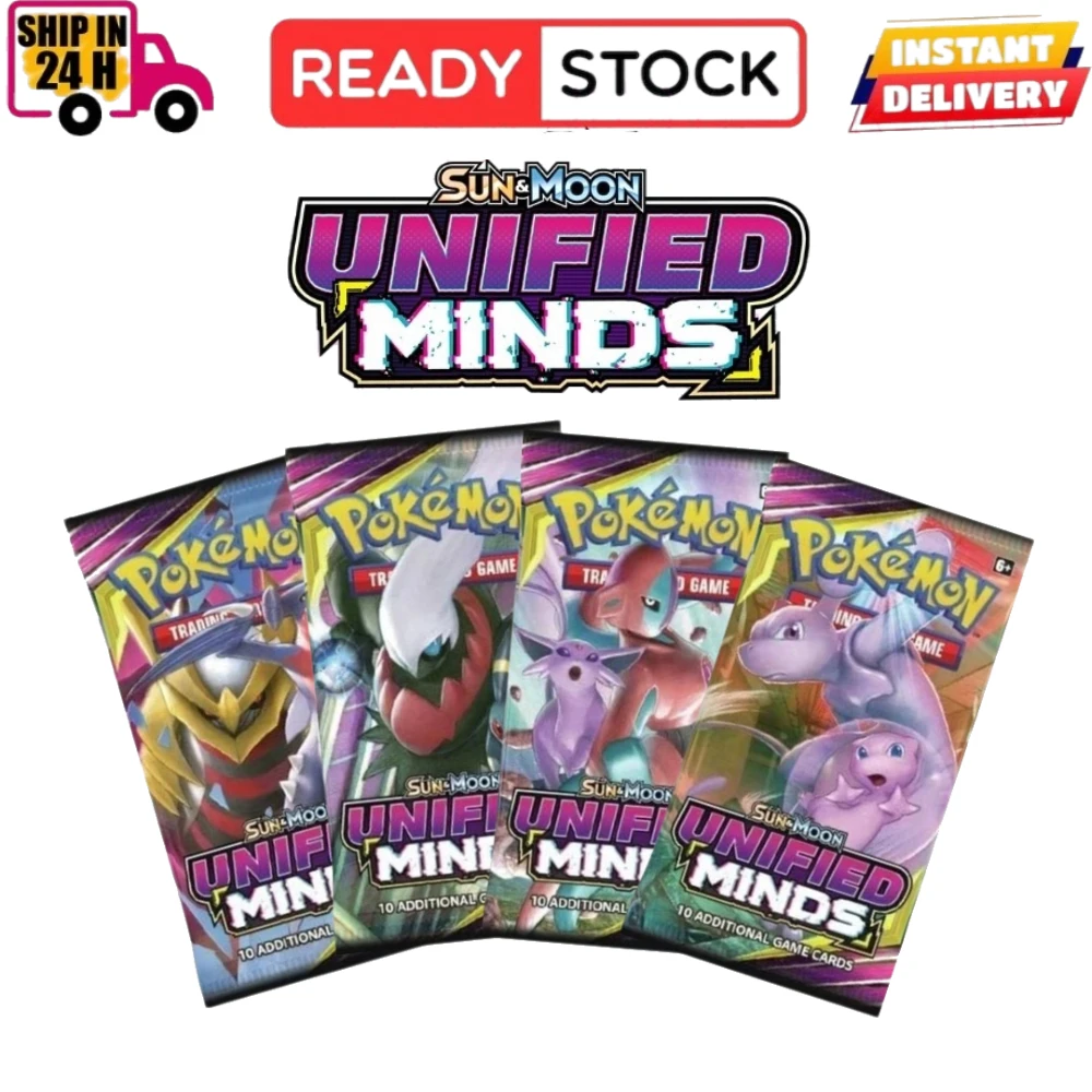 Kids Toys Box - ポケモンカード「サン・ムーン・ユニファイド・マインド」TCGブースターボックス。英語版トレーディングカードゲーム。子供、男の子、女の子向けのコレクションギフト、おもちゃ。