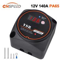 CNSPEED Smart Dual Battery Isolator 12V 140A Voltage Sensitive Relay VSR Split Charge  with Digital Voltmeter For Camper Car RV
