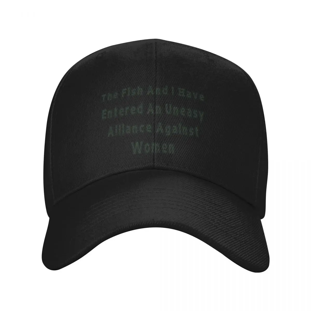 Fashion The Fish And I Have Entered An Uneasy Alliance Against Women baseball cap Korean Trendy Sun Hats