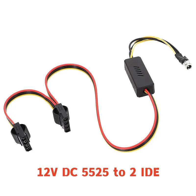 

DC 5525 to SATA IDE hard drive power cable DC 12V step-down regulator