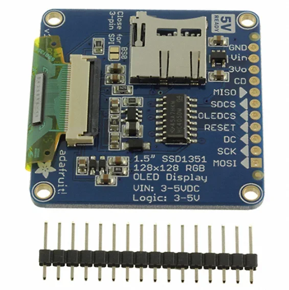 1431OLED Breakout Board W/microSD Holder  Development Tools Display Development Tools