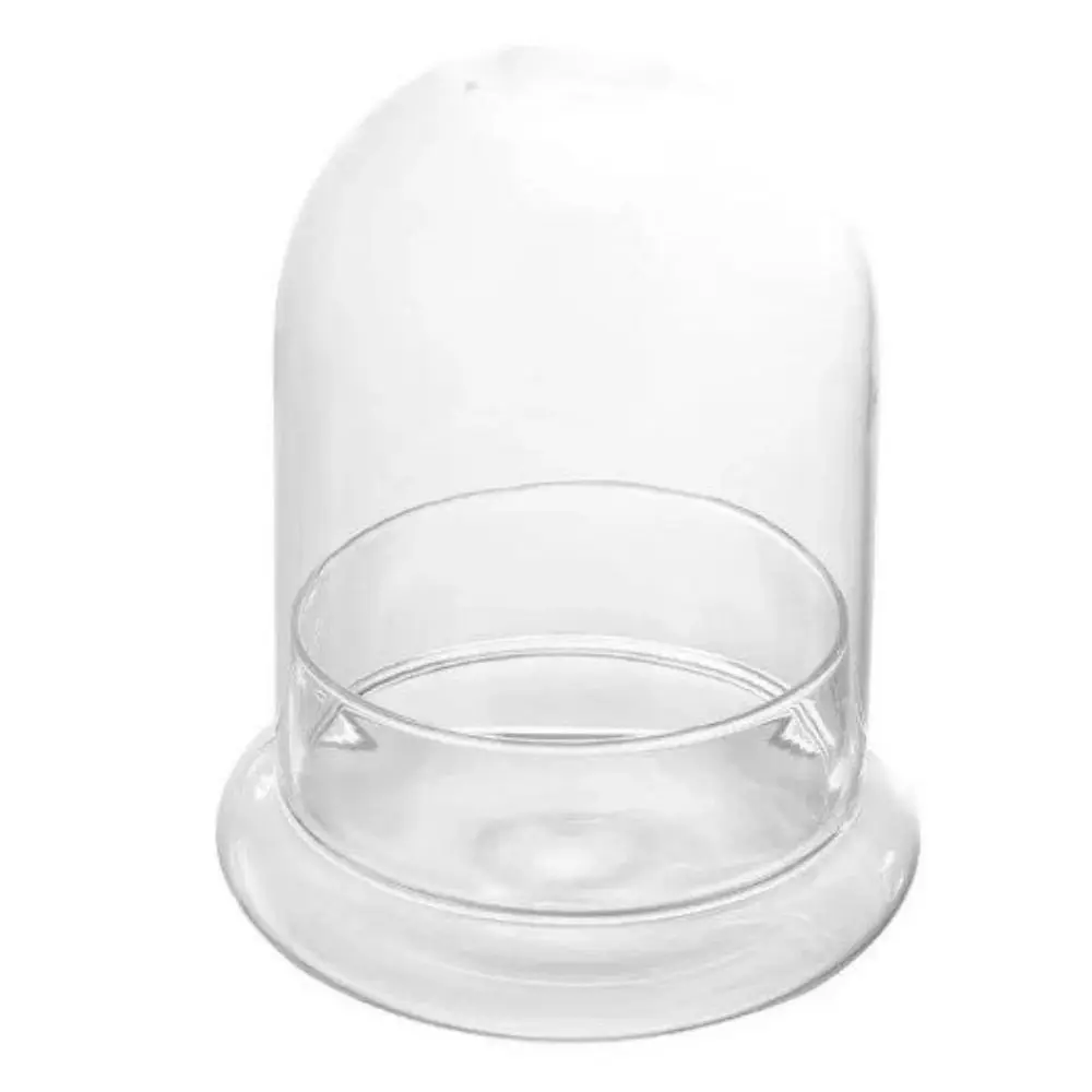 Fresh-keeping Micro Landscape Bottle Heat Resistant Odorless Cylindrical Plant Vase Dust-proof Transparent Glass Cover