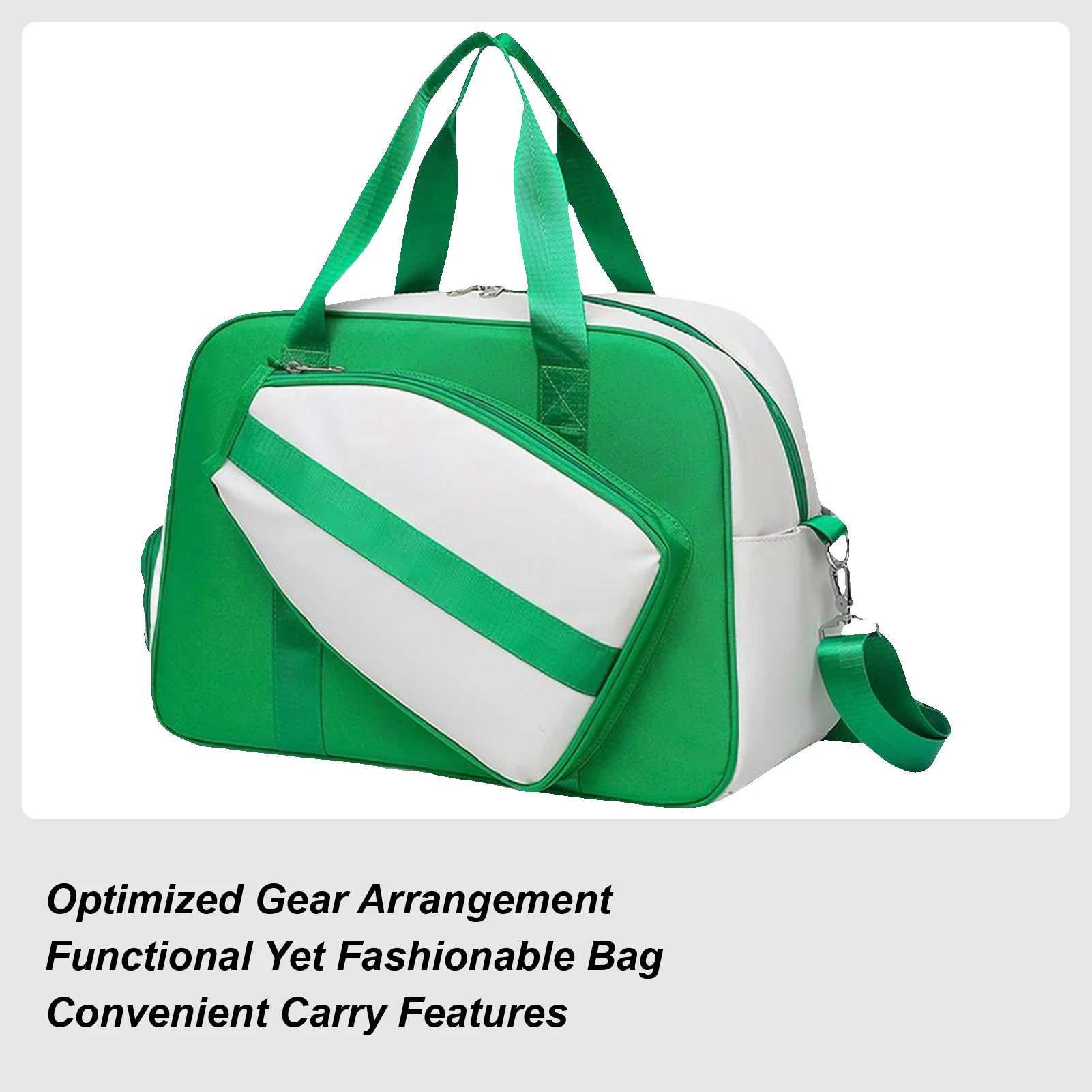 

Сумка-тоут Pickleball, спортивная сумка с ракеткой Pickleball и отделением для обуви, разделительная сумка для хранения ракетки с веслом для влажной и сухой уборки