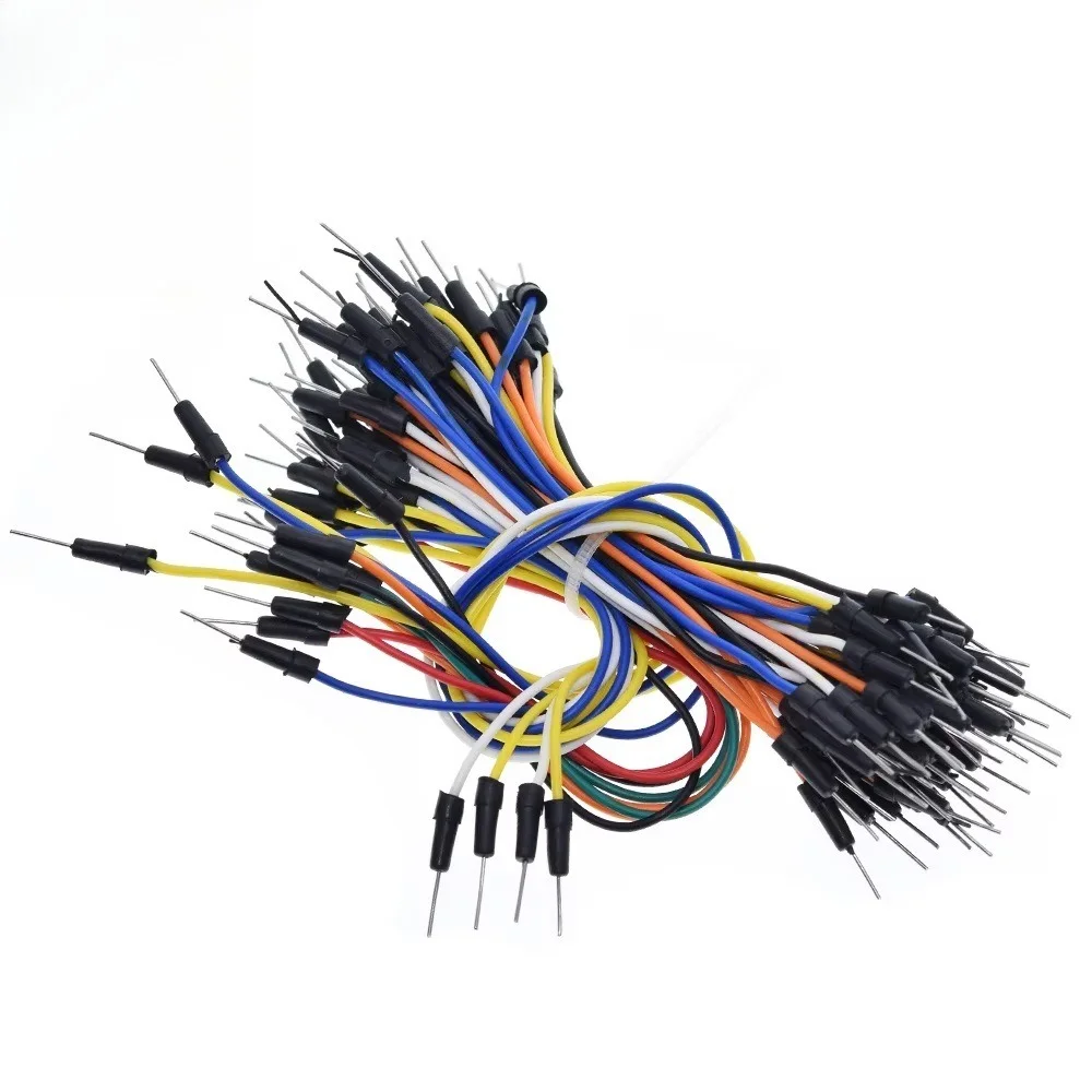 Breadboard Jumper Wire Kit 65Pcs per Bundle Dupont Cable Test Lead for Arduino DIY