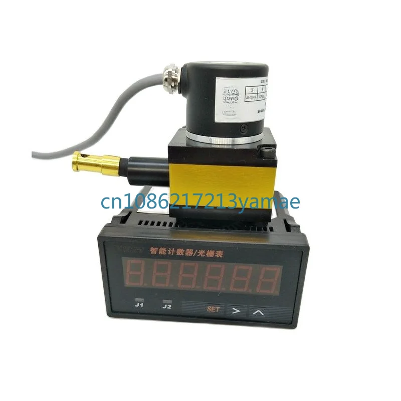 linear displacement sensor 500mm stroke range steel wire encoder with HB961 digital display counter