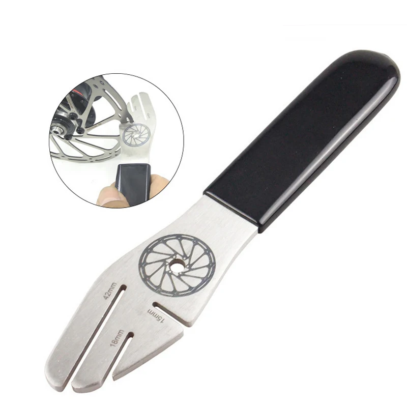

MTB Bike Bicycle Disc Brake Rotor Alignment Truing Tools Mountain Bicycle Disc Flattening Correction Wrench Stainless Steel Tool