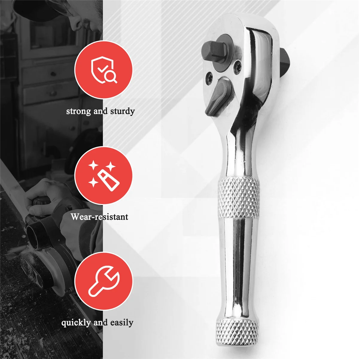 N37R_6N 1/4Inch 3/8Inch Torque Wrench Spanner Rod Screwdriver Bit Tool