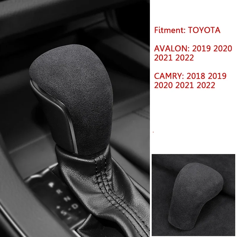 

Car Gear Lever Stick Shift Shifter Cover Adhesive Sheath Shell Case for Toyota Camry,Avalon 2019 2020 2021 2022