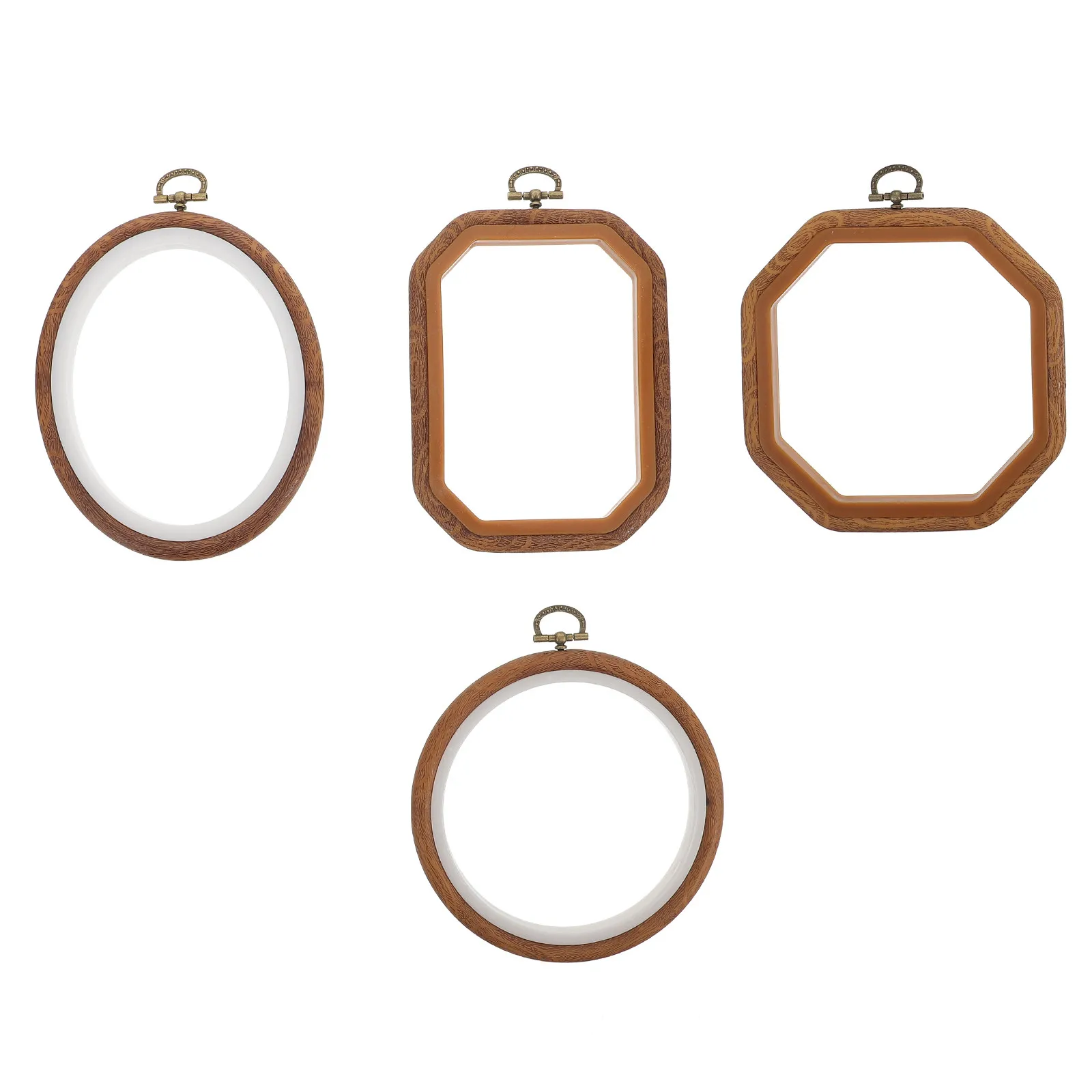 

Набор из 4 пластиковых пялец для вышивания, рамки для вышивки крестом, нескользящие, прочные, для рукоделия и шитья