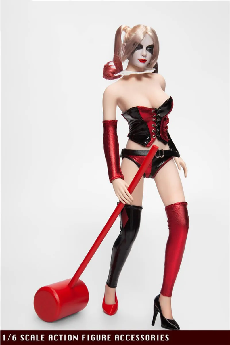 X-TOYS X-013 1/6 Joker Meisje Kleding Circus Vrouwelijke Clown Kostuum Accessoires Model Fit 12 ''Soldaat Action Figure Body Poppen