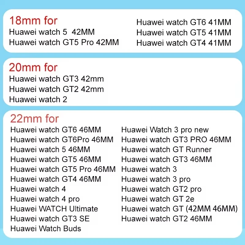 Bracelet en Silicone 18mm/22mm pour montre huawei GT 6 5 41mm 46mm bracelet de Sport ceinture bracelet de montre HUAWEI GT6/GT5 Pro/4/3 Pro 46mm bande