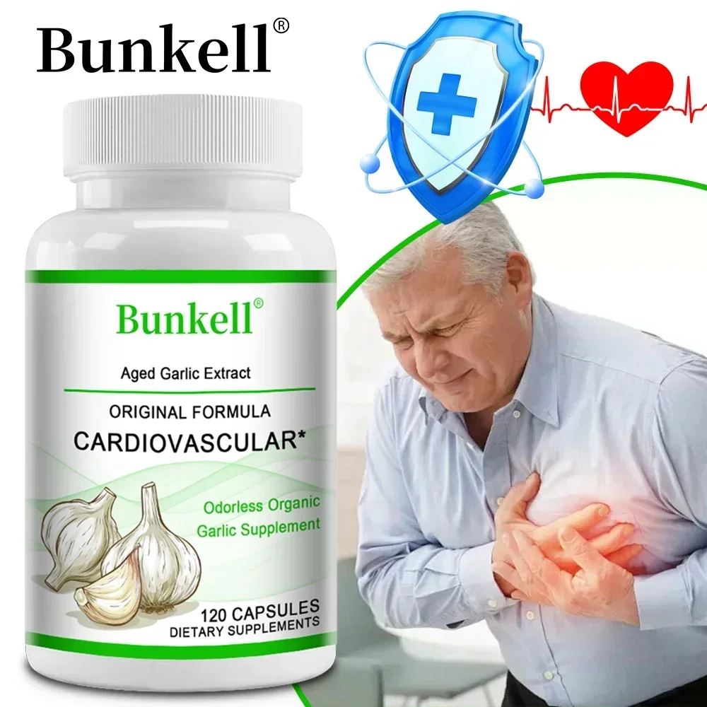 Garlic Oil Extract Capsules - For Heart, Immune and Cardiovascular Improves Glutathione Levels Cellular Detoxification