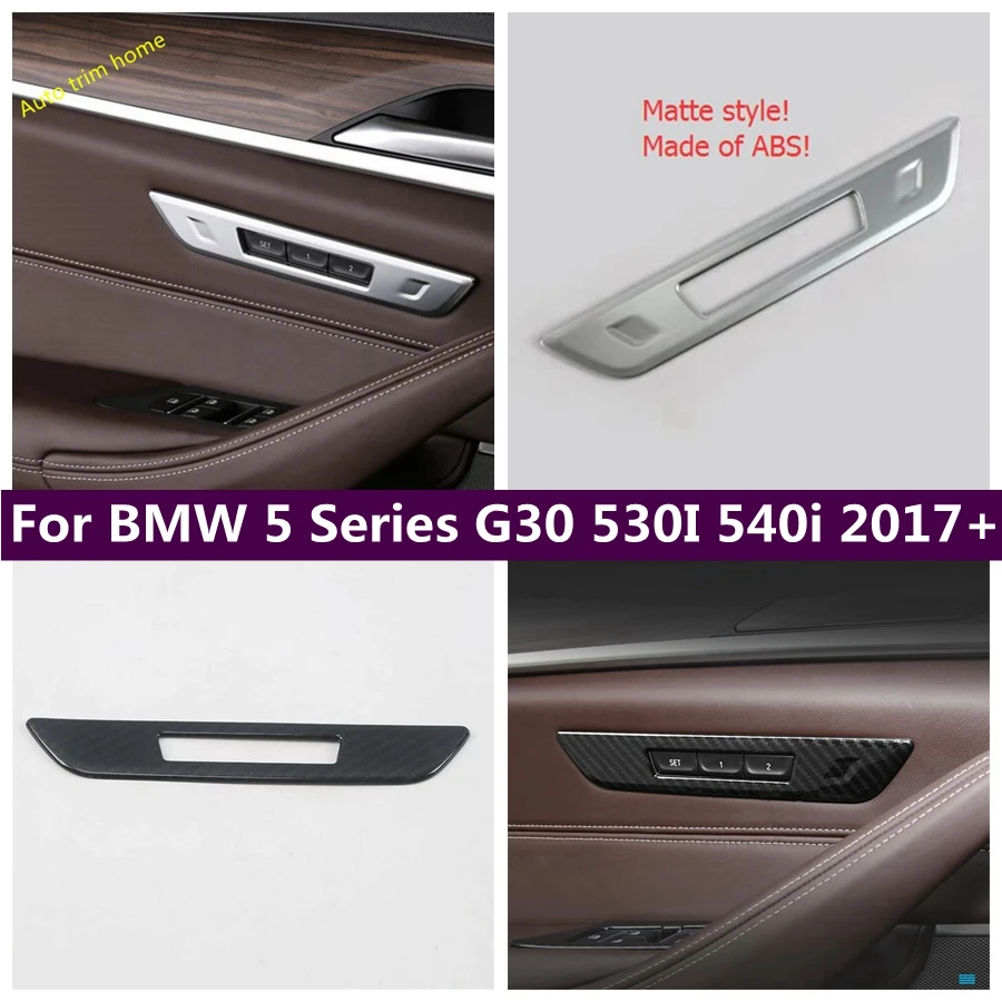 

Car Seat Adjustment Memory Switch Button Frame Cover Trim Fit For BMW 5 Series G30 530I 540i 2017 - 2023 Interior Accessories