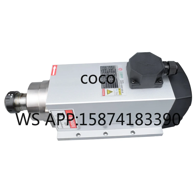 ER32 Square Air Cooled CNC Spindle 6KW GDZ120x103-6 Spindle Motor