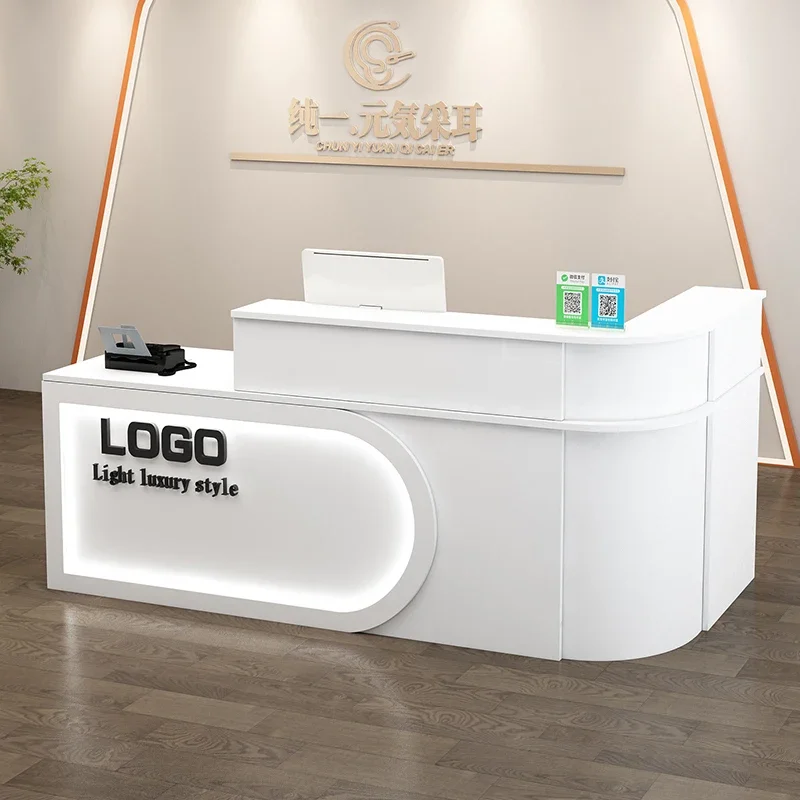 

Профессиональная коммерческая стойка ресепшн, роскошная барная стойка, гламурная классическая простая стойка для салона, уникальный коммерческий мебельный прилавок
