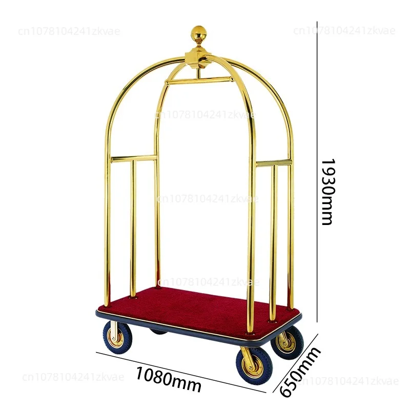 Hotel Concierge Birdcage Trolley Luggage Cart Luxurious Bird Cage Luggage Trolley