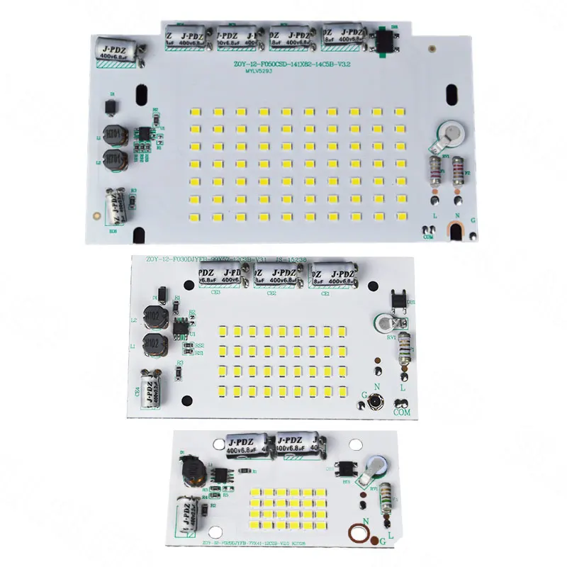 LED Chip Beads para Floodlights Luzes de teto, lâmpada ao ar livre, acessórios de iluminação, 220V, 6500K, 20W, 30W, 50W, 100-264V