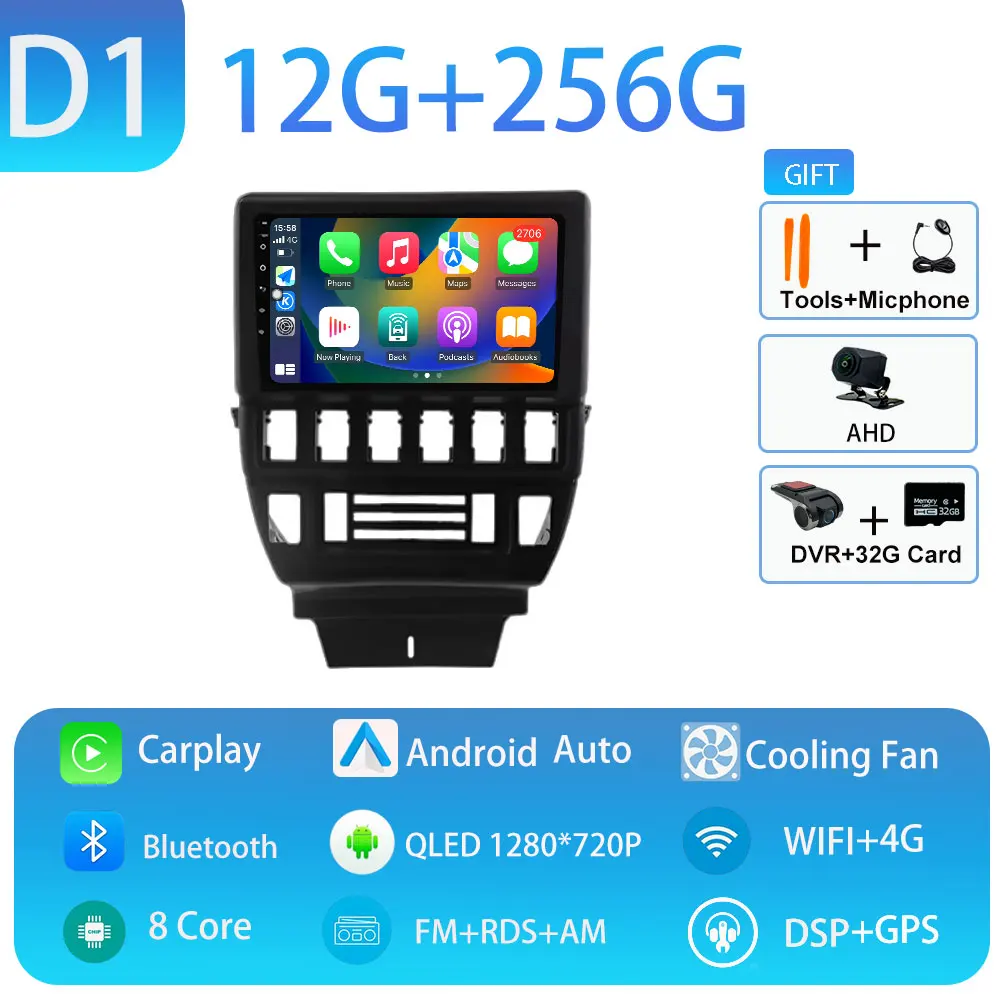 Voor LADA Niva 1993-2020 Android 15 Auto Speler Centrale GPS Navigatie Multimedia Draadloze Carplay Stereo Scherm 4G BT Head Unit