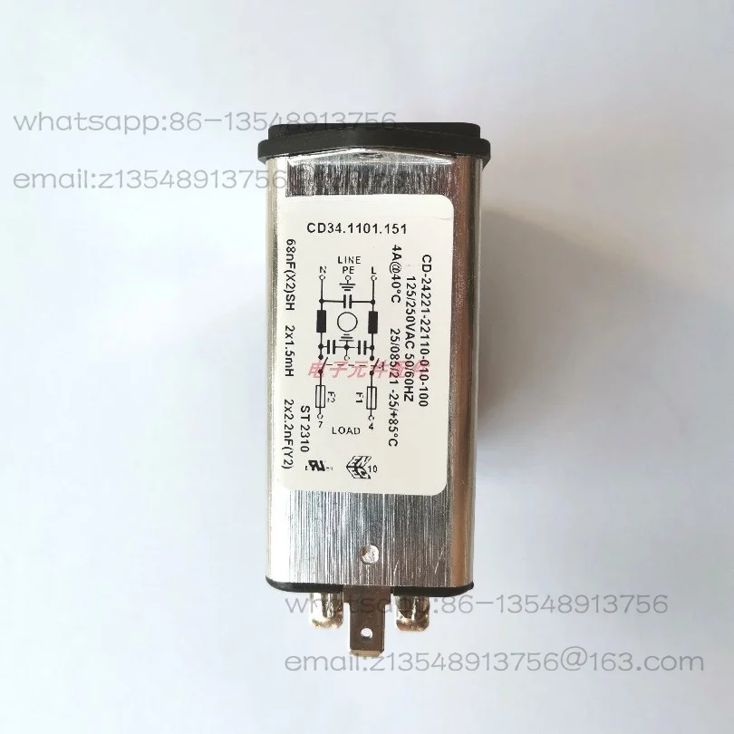 Spot/CD64.1101.151 Receptacle Power Module 4A Filter