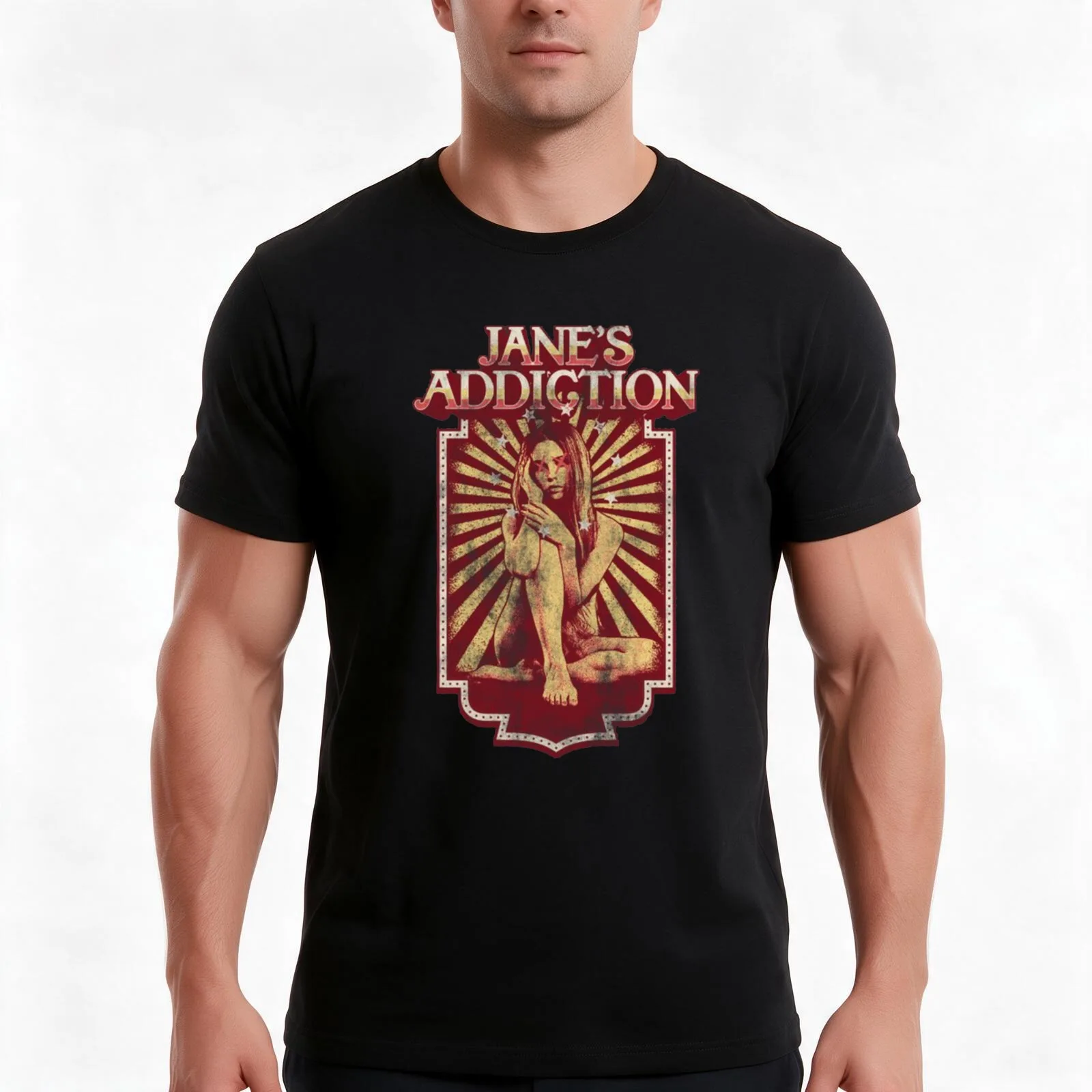 Louder Than Life teather American industrial rock band heavy label of 'JANE's 'Addiction' T-Shirt, Summer Casual Cotton Tee