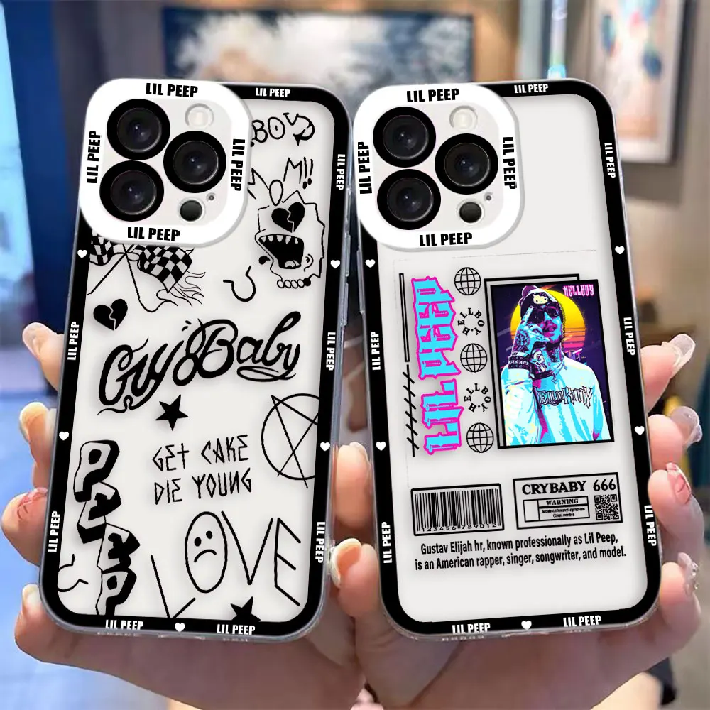 Singer Cry Baby l-Lil p-Peeps Clear Phone Case For VIVO V20 V21 V21E V23 V25 V27 V27E V29E V30E V30 V40 V50 V60 Y02 Y03 Cover