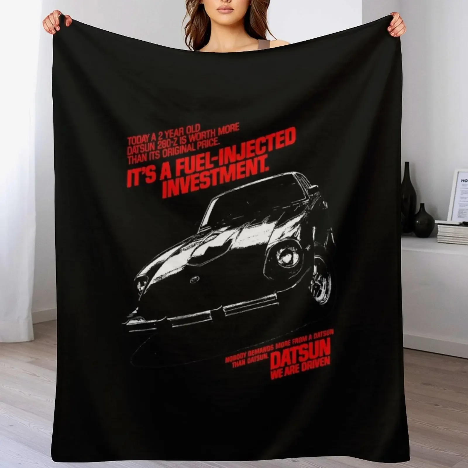 

DATSUN 280Z 280-Z Throw Blanket Custom Luxury Brand Nap warm for winter Blankets