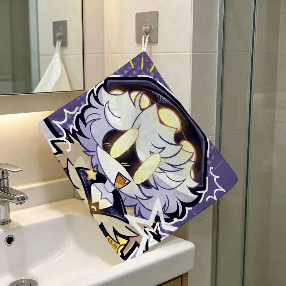Sci-Fi A-Murder Drones Robot Polyester Cotton Daily Towel Hanging Kitchen Hand Wiping Cloth Durable for Whole House Use