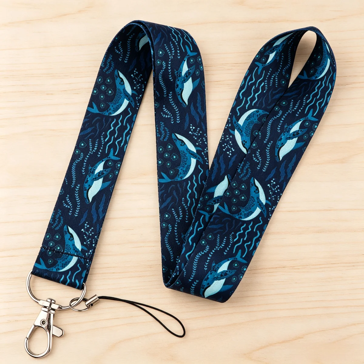 Niedlicher Walhai-Schlüsselanhänger mit Halsband, Ausweishalter, Kartenhalter, Hängeband, Schlüsselring für Fitnessstudio, Schule, Arbeit, Geschenk 2026 – Detail 4