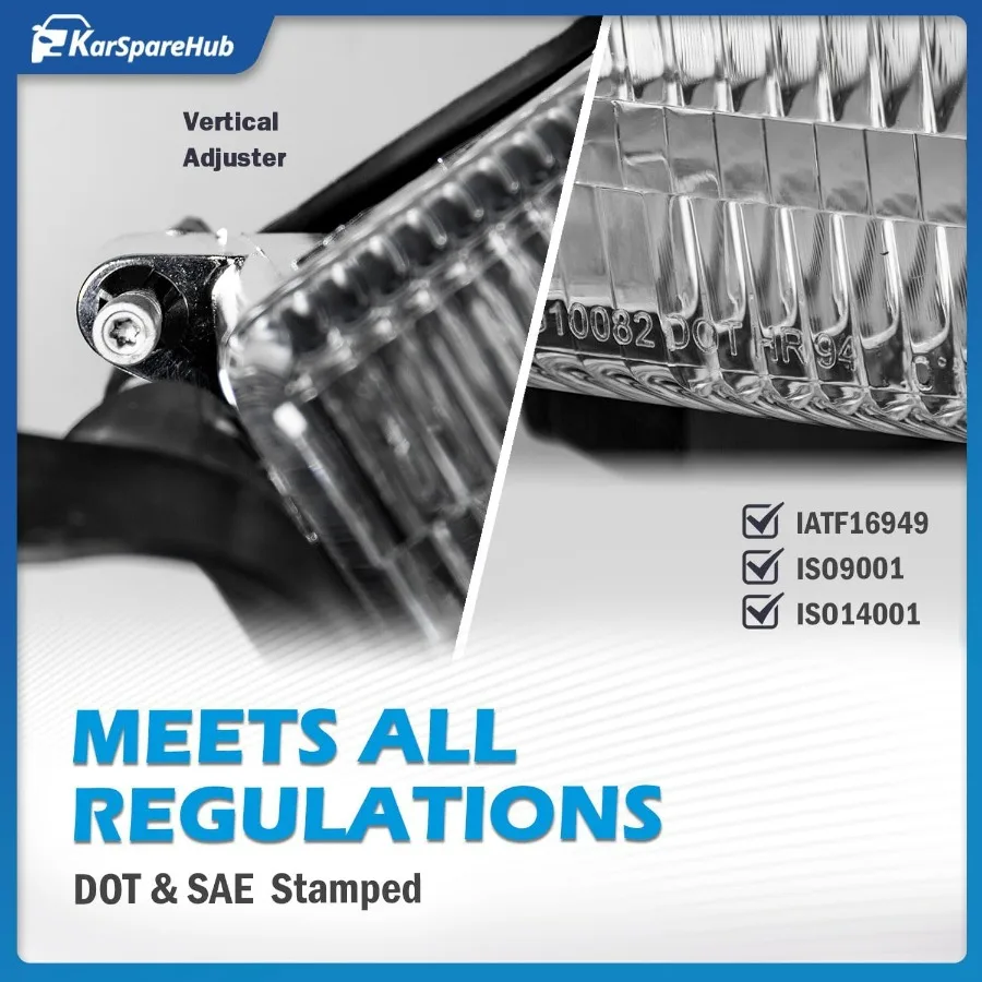 مجموعة المصابيح الأمامية لـ 1994-2001 دودج رام 1500 2500 3500 بيك اب، لـ 94-02 رام 2500 3500 مع علامة إشارة الانعطاف لوقوف السيارات الزاوية